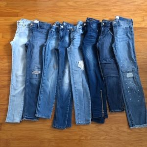 Little girl jeans. Used. Size 8 to 11 years old.